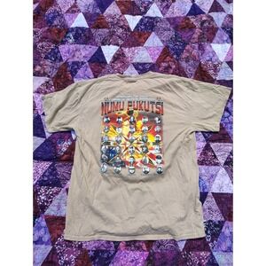 Vintage WW2 Native American T-shirt Mens L Brown Numu Pukutsi Comanche‎ Tribe